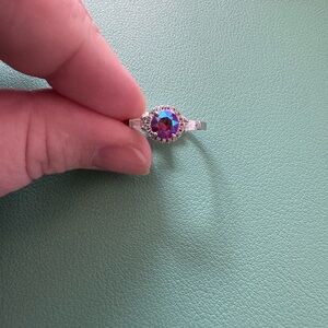 Fragrant Jewels Red and Silver size 9 ring NWT